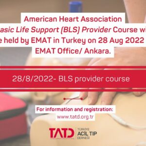 AHA BLS Provider Kursu 28/08/2022