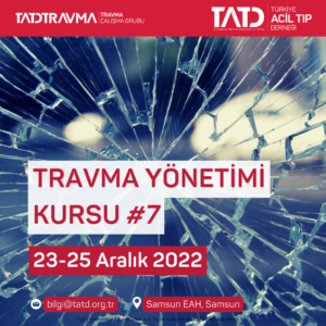 Travma Yönetimi Kursu Samsun 23-25/12/2022