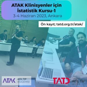 Klinisyenler İçin İstatistik 1, 3 - 4 Haziran 2023 Ankara
