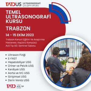 Temel USG Kursu 14 - 15 Ekim 2023, Trabzon