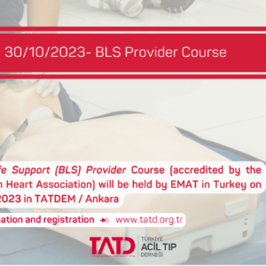 TATD AHA BLS Kursu 30 Ekim 2023, Ankara (Öğle)