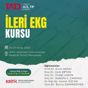 İleri EKG Kursu 20 - 21 Ocak 2024, İzmir