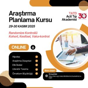 Araştırma Planlama Kursu 29 - 30 Kasım 2025, Online