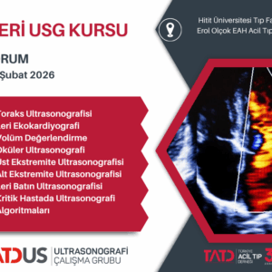 7- 8 Şubat 2026 İleri Ultrason Kursu, Çorum
