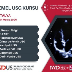 23 - 24 Mayıs 2026 Temel USG Kursu, ANTALYA