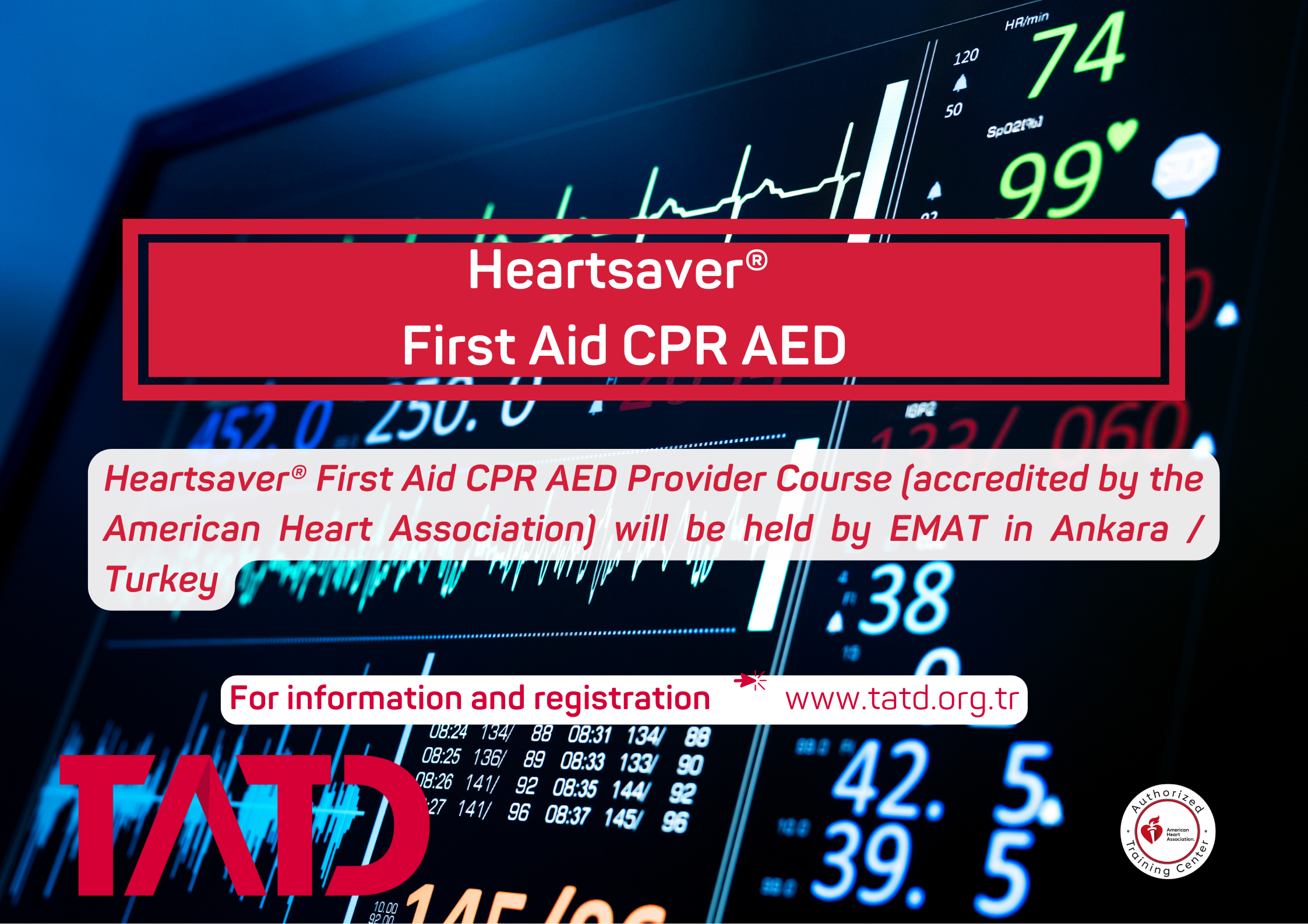TATD AHA Heartsaver®  First Aid CPR AED Kursu