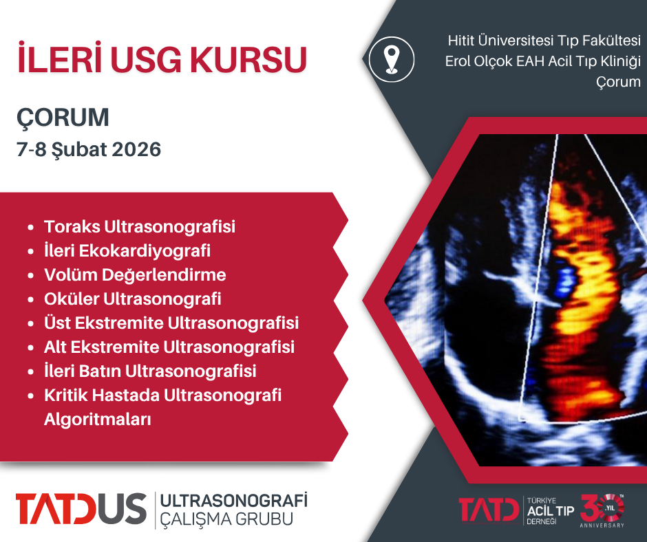 7- 8 Şubat 2026 İleri Ultrason Kursu, Çorum