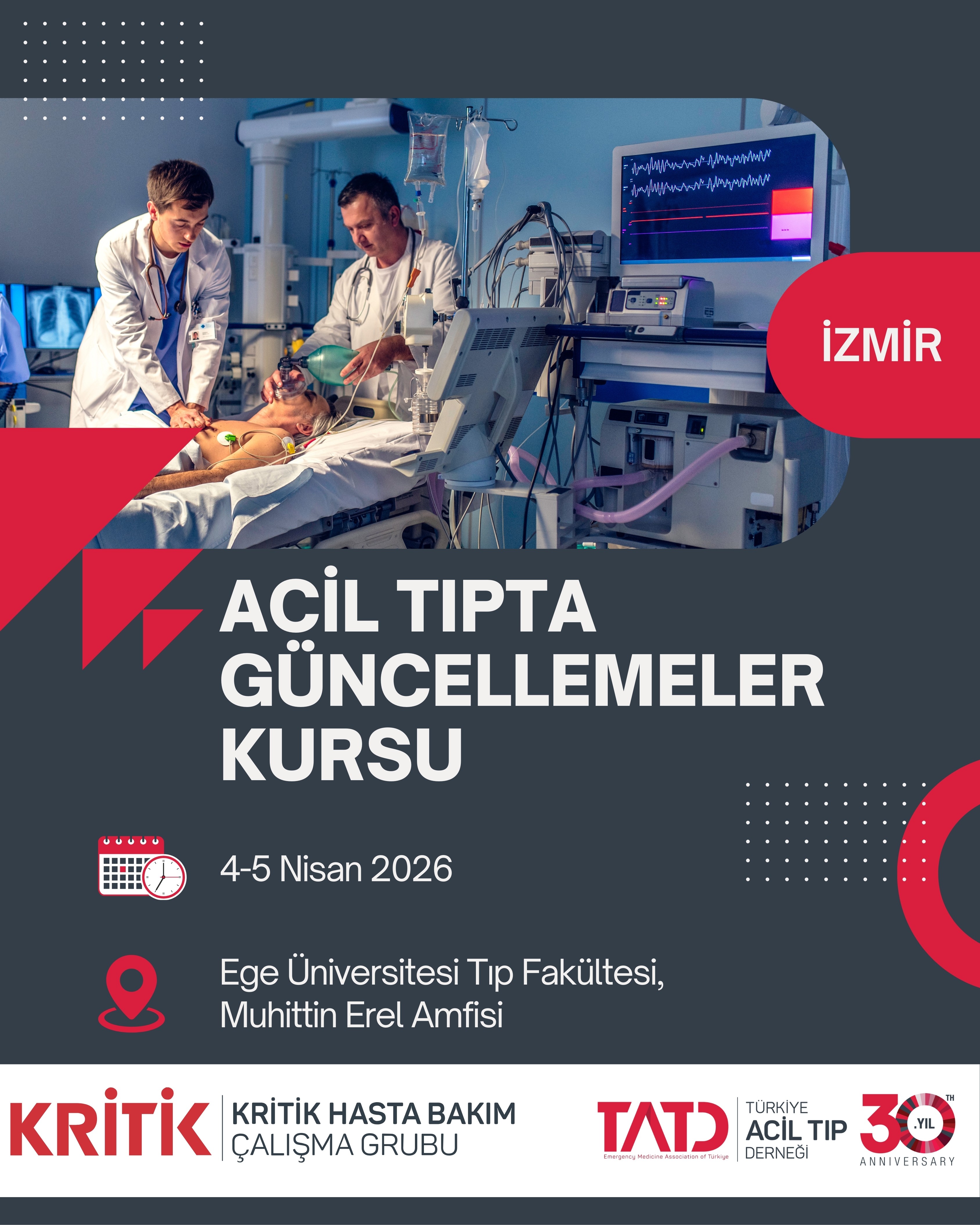 4 - 5 Nisan 2026 Acil Tıpta Güncellemeler Kursu, Izmir