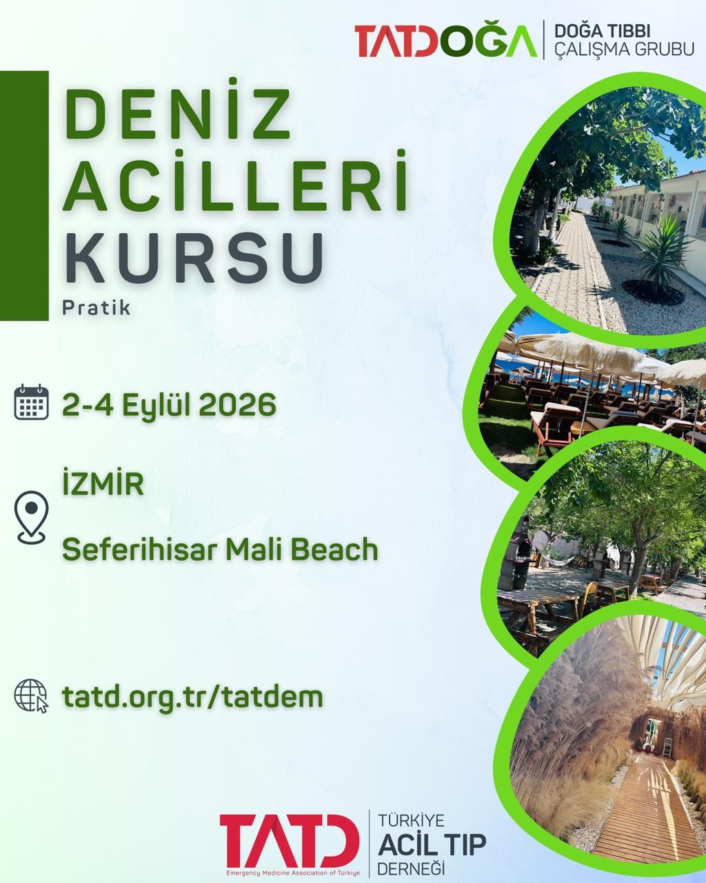 2 - 4 Eylül 2026 Deniz Acilleri Kursu, İZMİR 