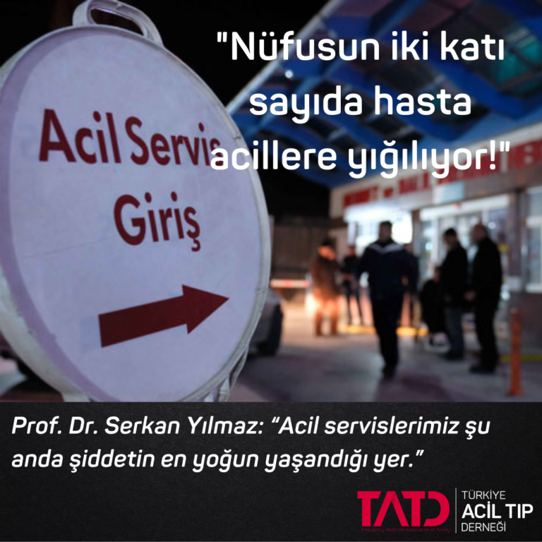 Prof. Dr. Serkan Yılmaz: “Nüfusun iki katı sayıda hasta acillere yığılıyor!”