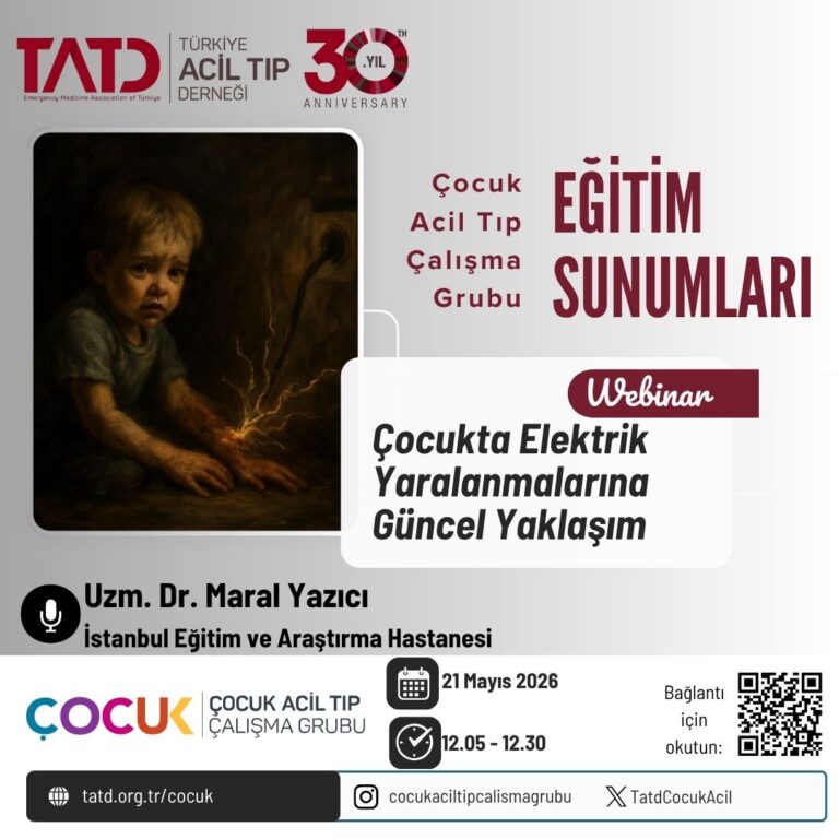 Webinar: Çocukta Elektrik Yaralanmalarına Güncel Yaklaşım